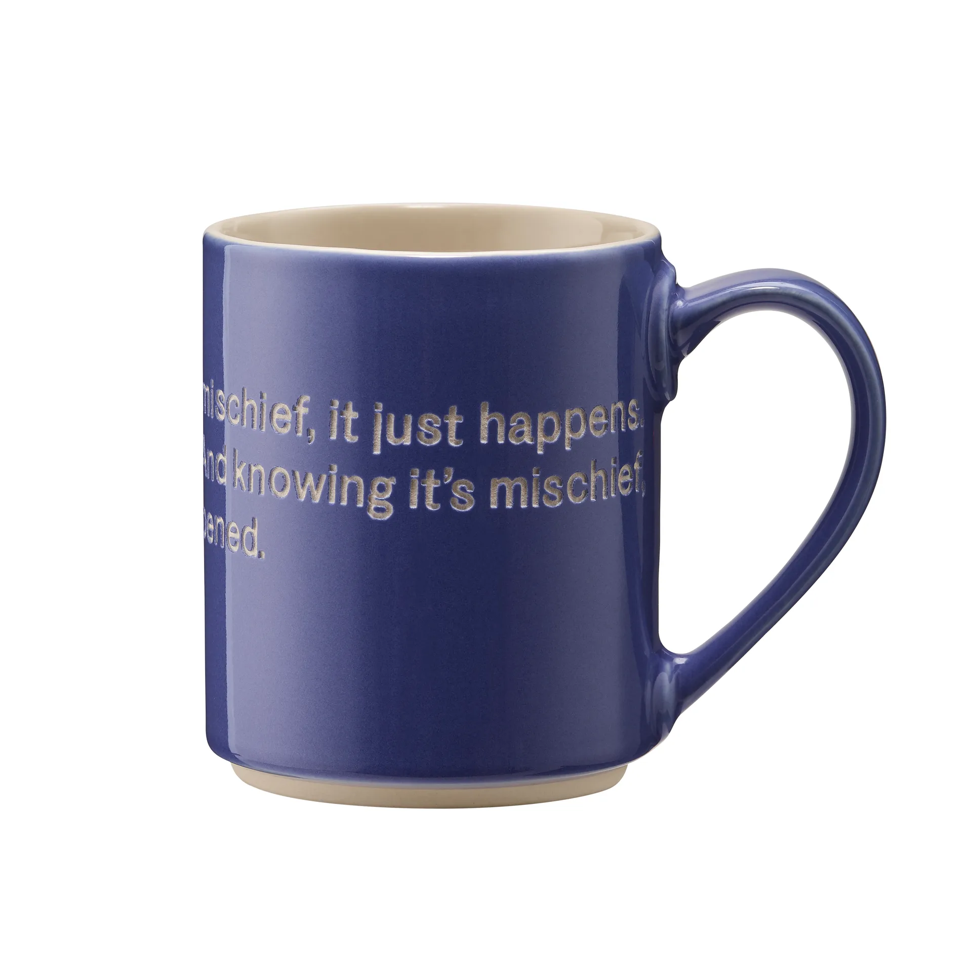 Astrid Lindgren Tasse, S'not something you plan, Blau-englisch Design House Stockholm