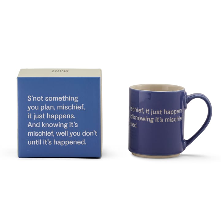 Astrid Lindgren Tasse, S'not something you plan, Blau-englisch Design House Stockholm