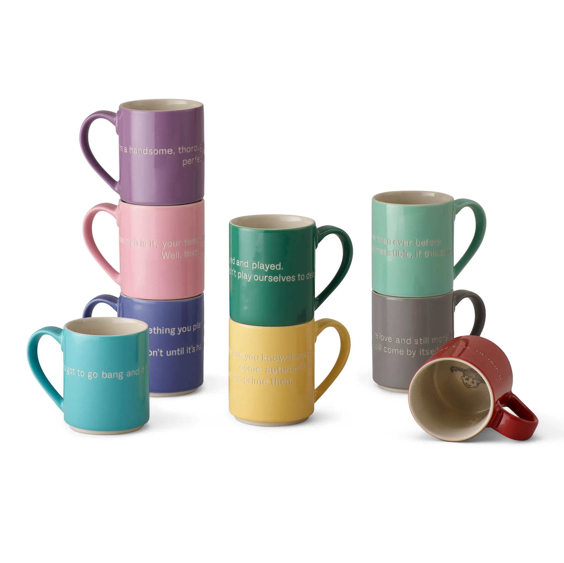 Astrid Lindgren Tasse, S'not something you plan, Blau-englisch Design House Stockholm