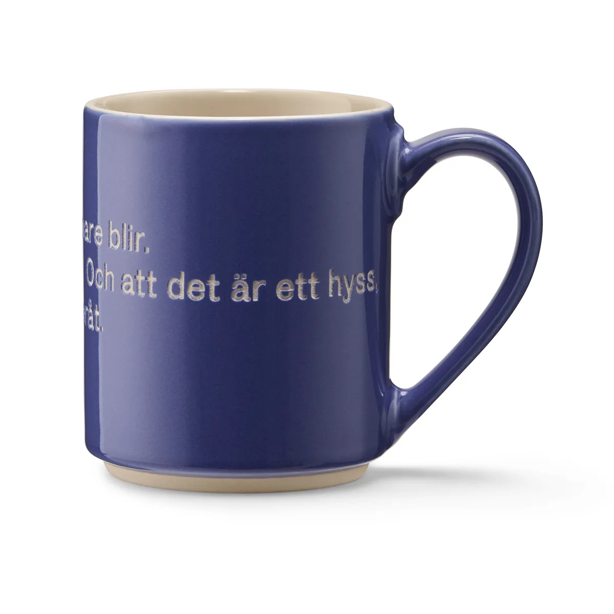 Design House Stockholm Astrid Lindgren Tasse, S"not something you plan Blau-schwedisch