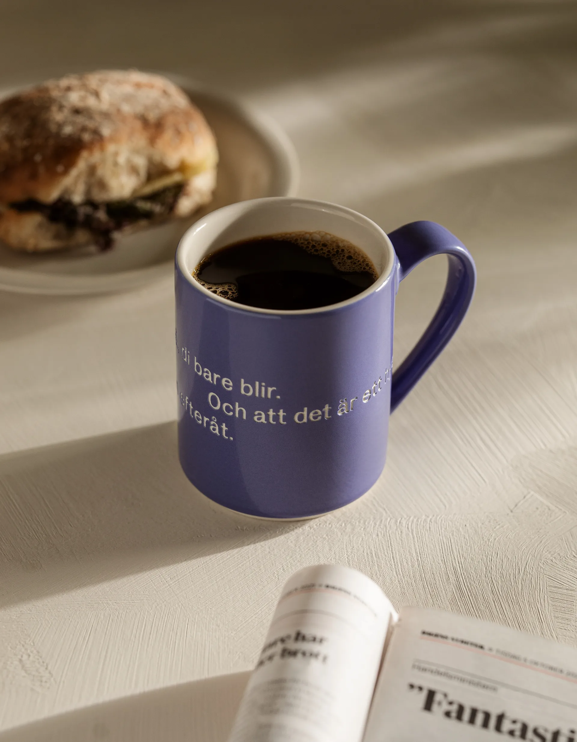 Astrid Lindgren Tasse, S'not something you plan, Blau-schwedisch Design House Stockholm