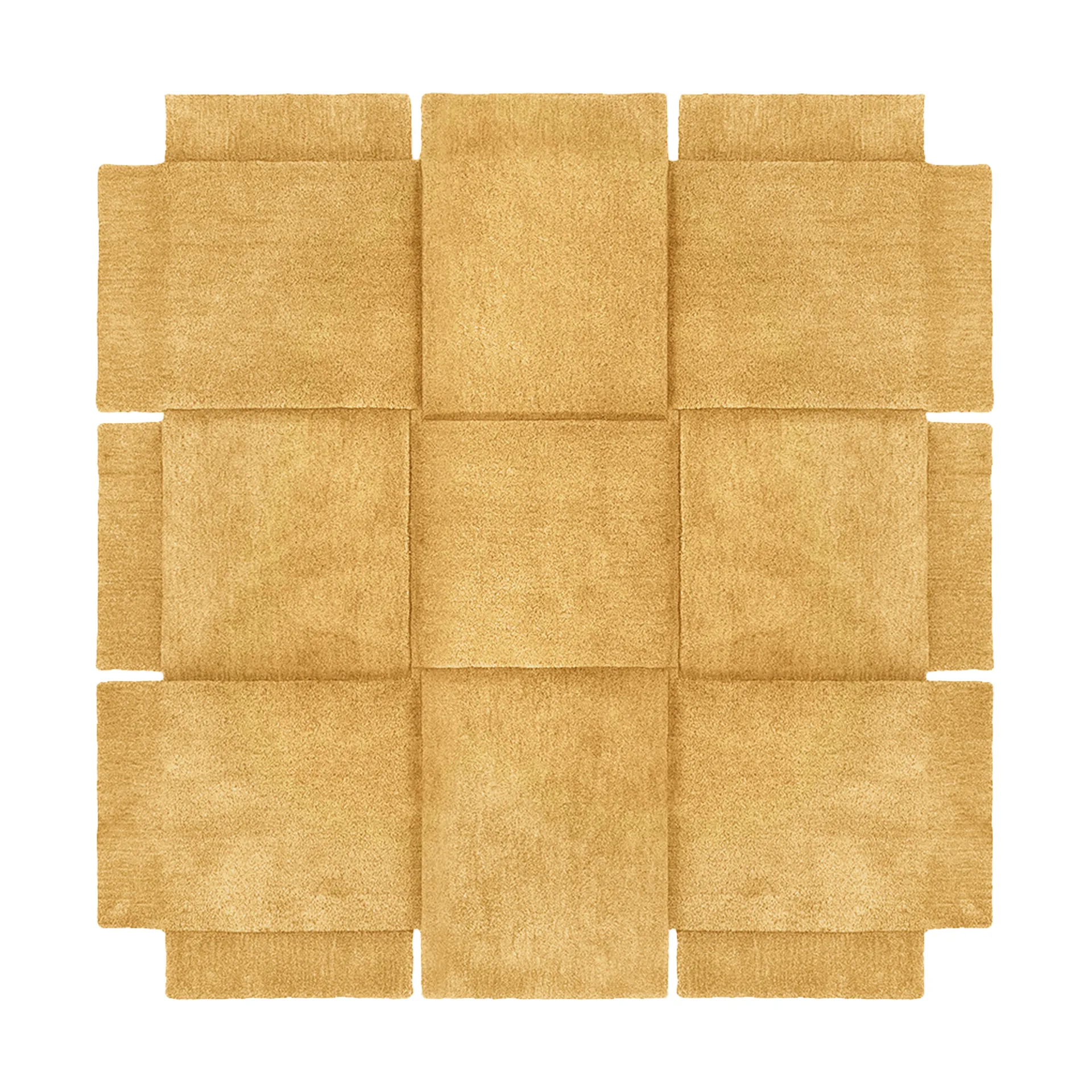 Basket Teppich yellow ochre, 180x180 cm Design House Stockholm