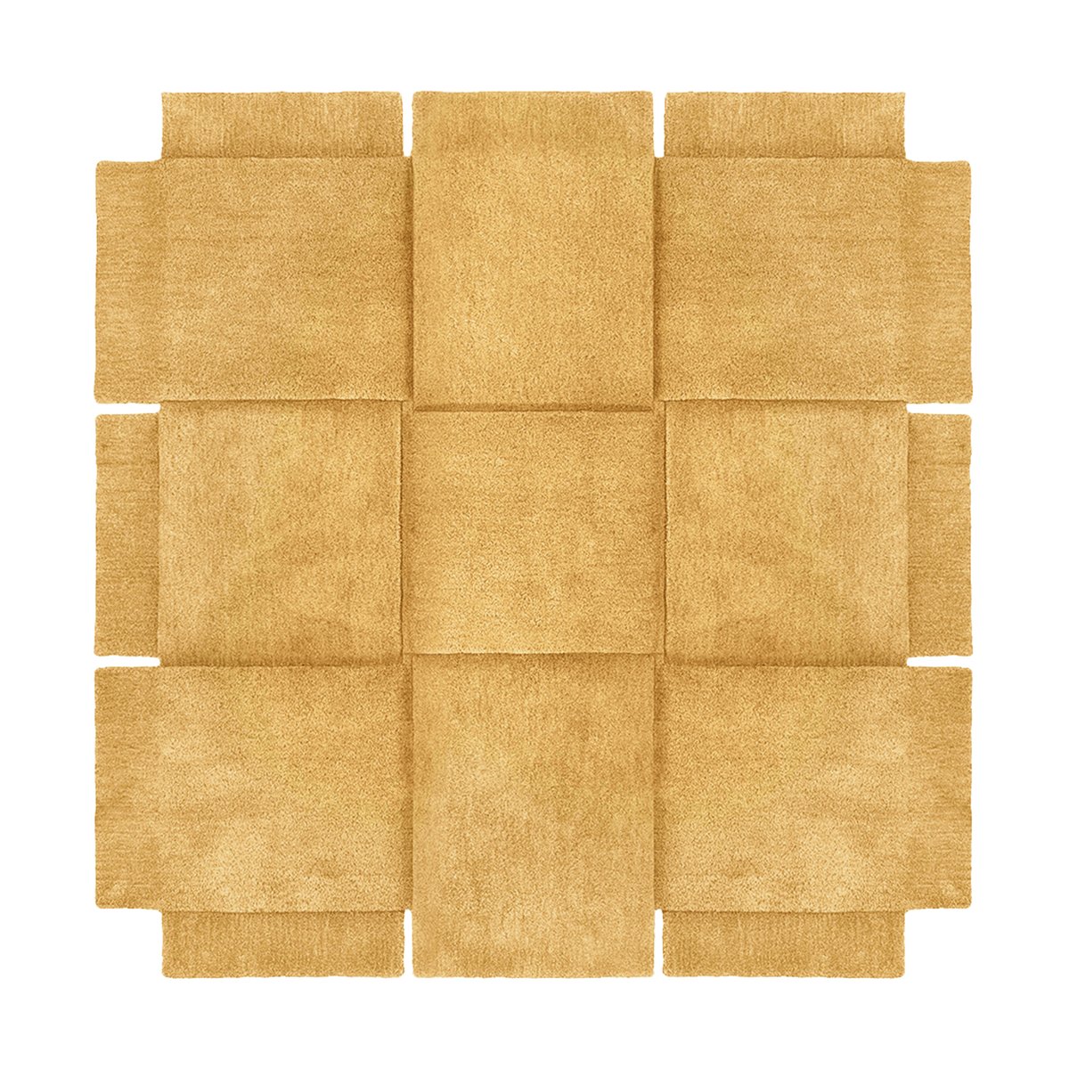 Design House Stockholm Basket Teppich yellow ochre 180x180 cm