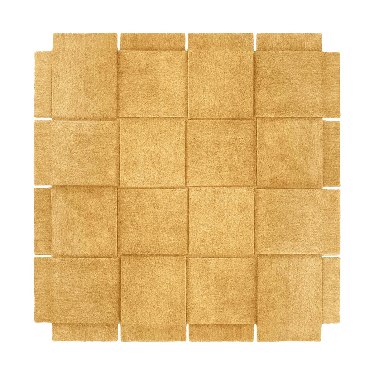 Design House Stockholm Basket Teppich yellow ochre 245x245 cm