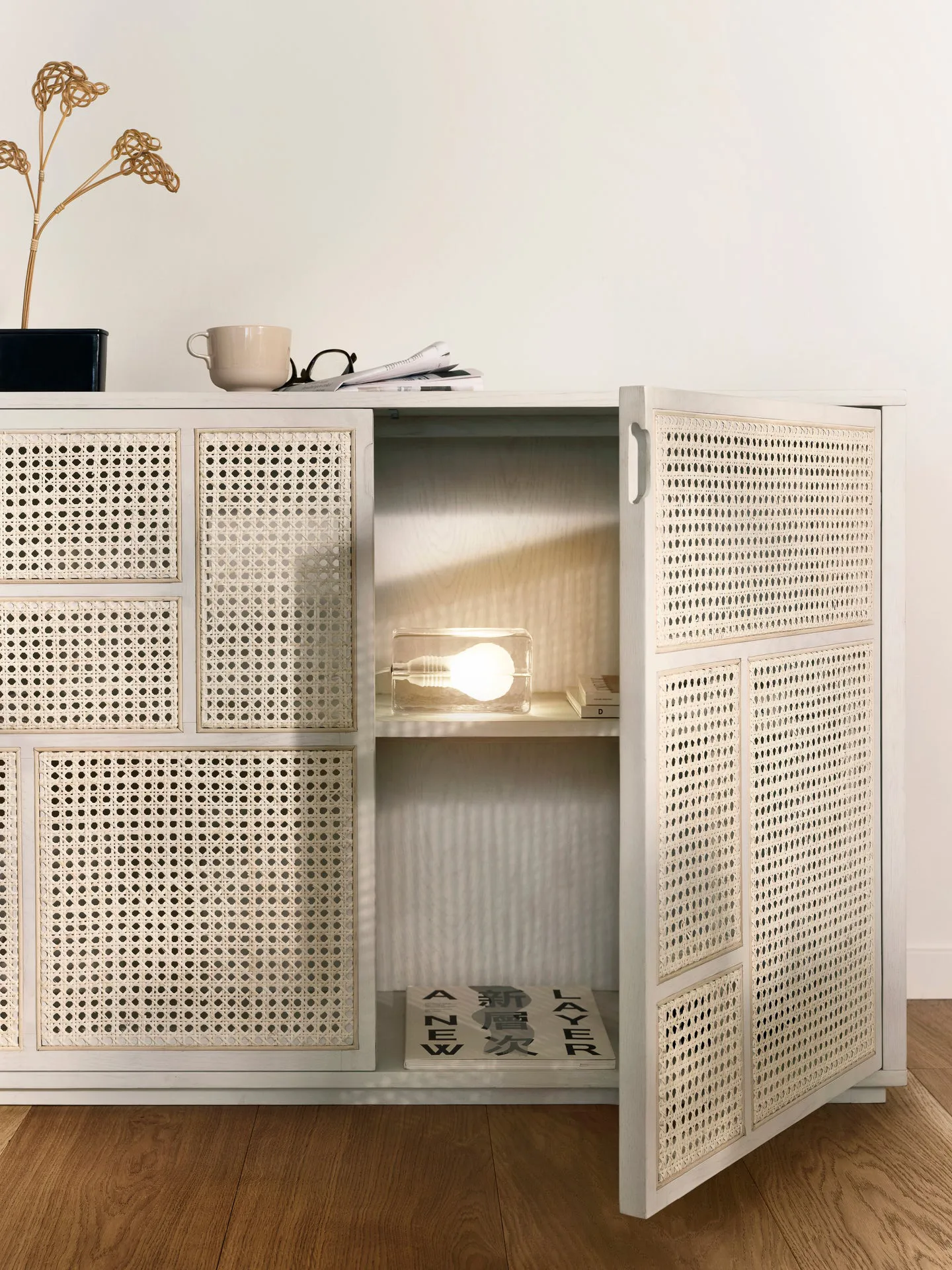 Block Lamp Tischleuchte, Schwarzes Kabel Design House Stockholm