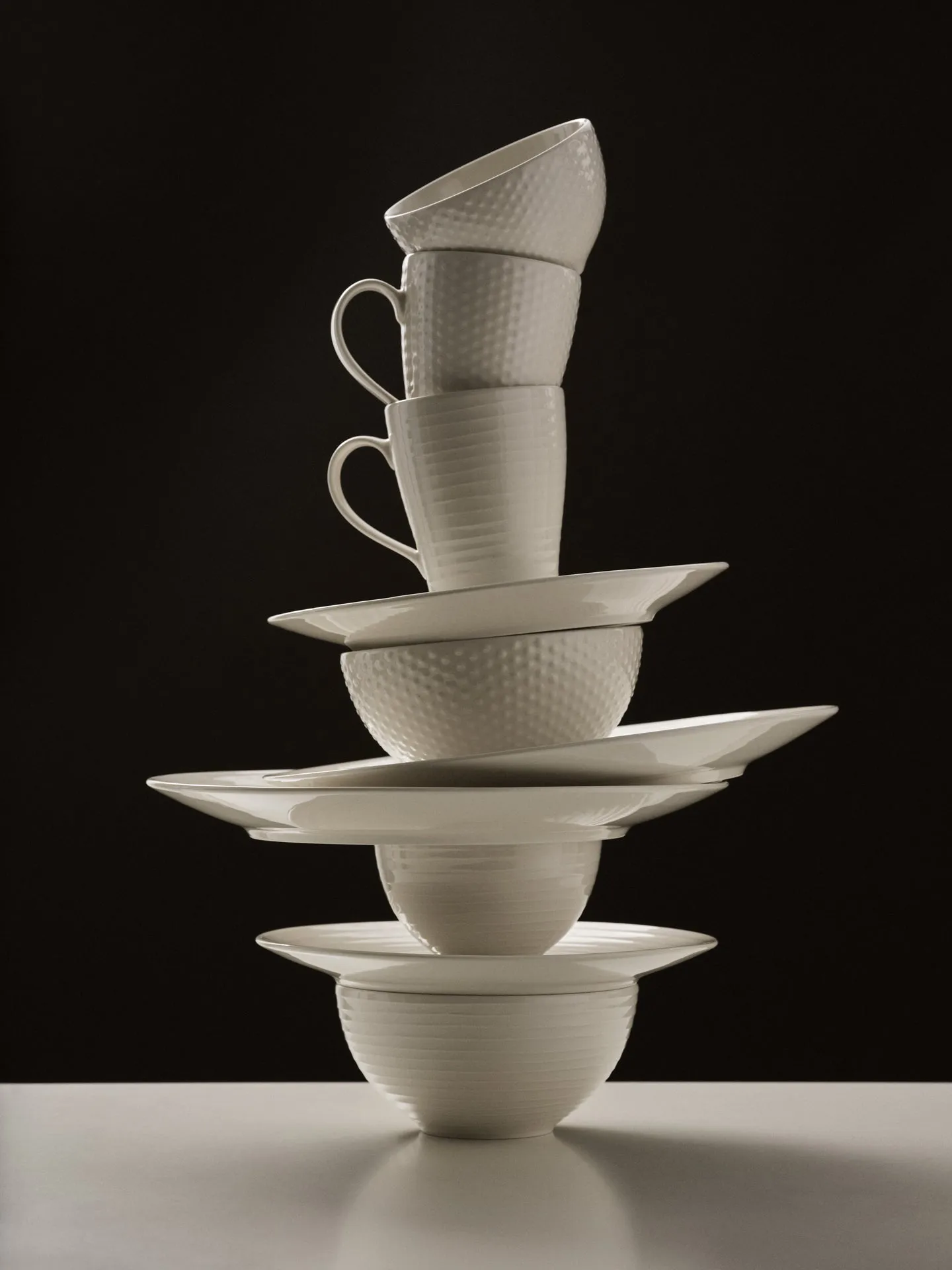 Blond Tasse, Weiß, gepunktet Design House Stockholm