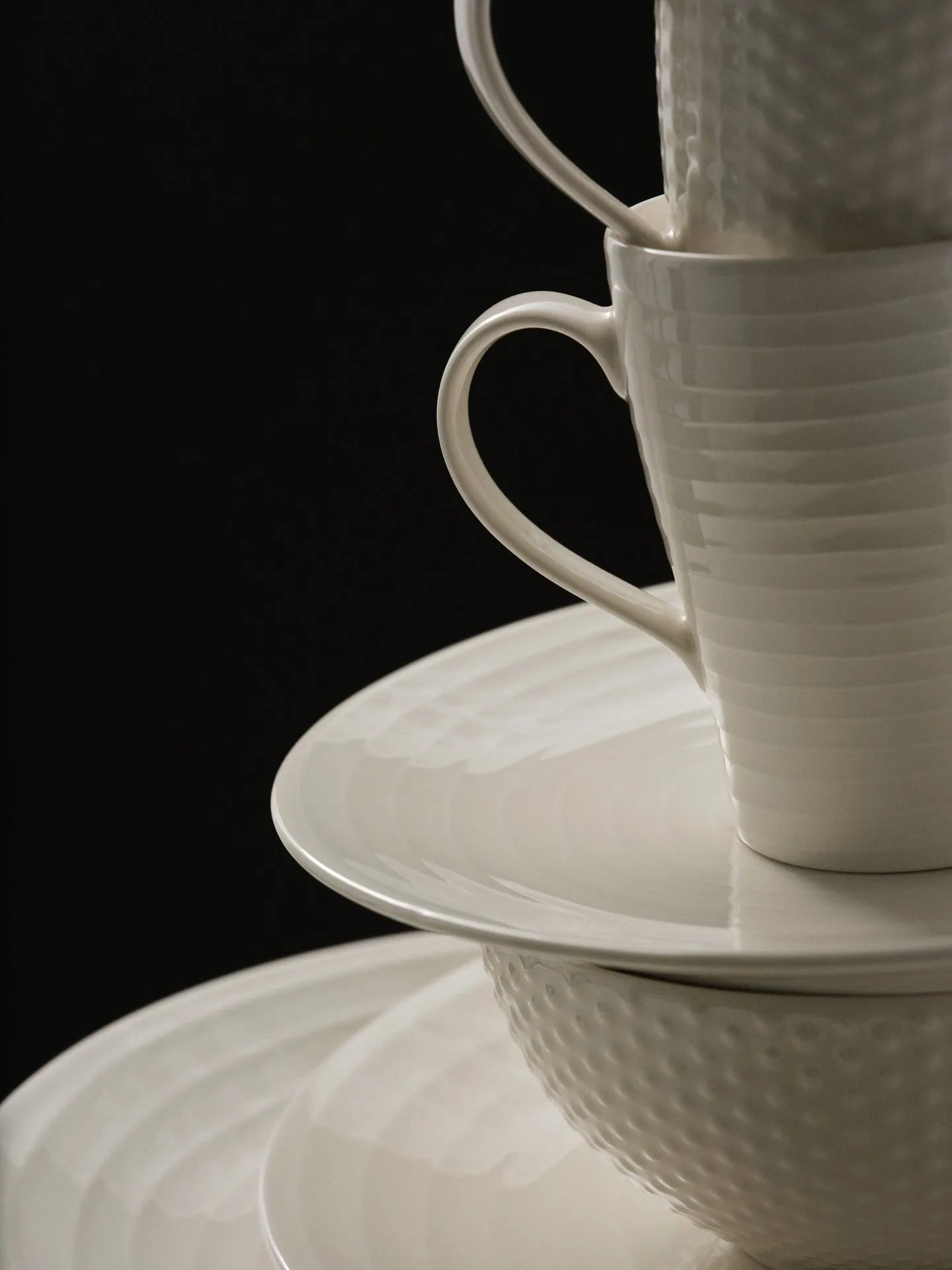 Blond Tasse, Weiß, gestreift Design House Stockholm