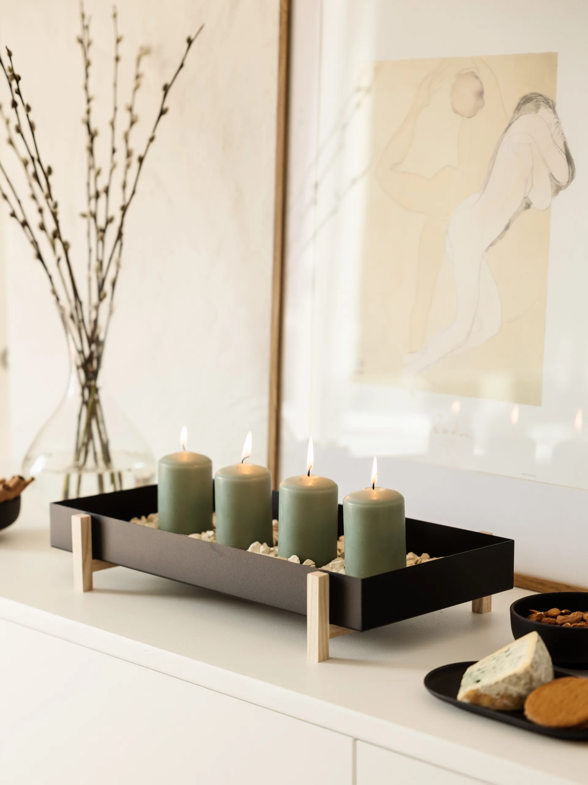 Botanic Flower Tray Blumenschale, Schwarz Design House Stockholm