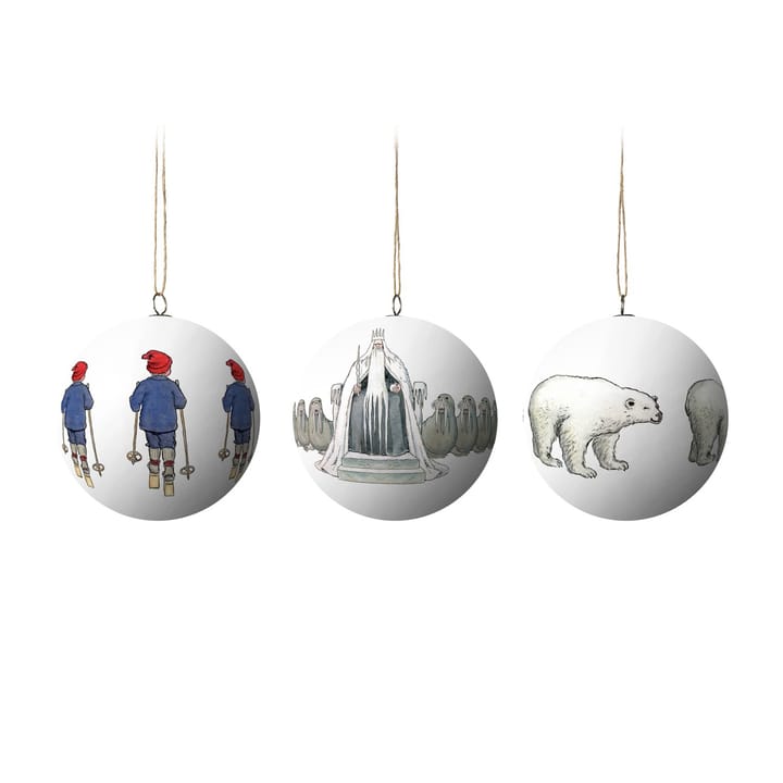 Elsa Beskow Weihnachtsbaumkugeln 3er Pack - King Winter - Design House Stockholm