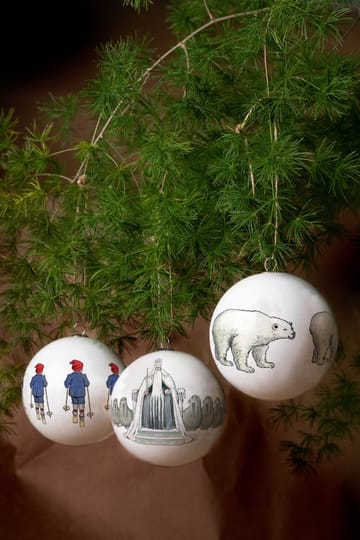 Elsa Beskow Weihnachtsbaumkugeln 3er Pack - King Winter - Design House Stockholm