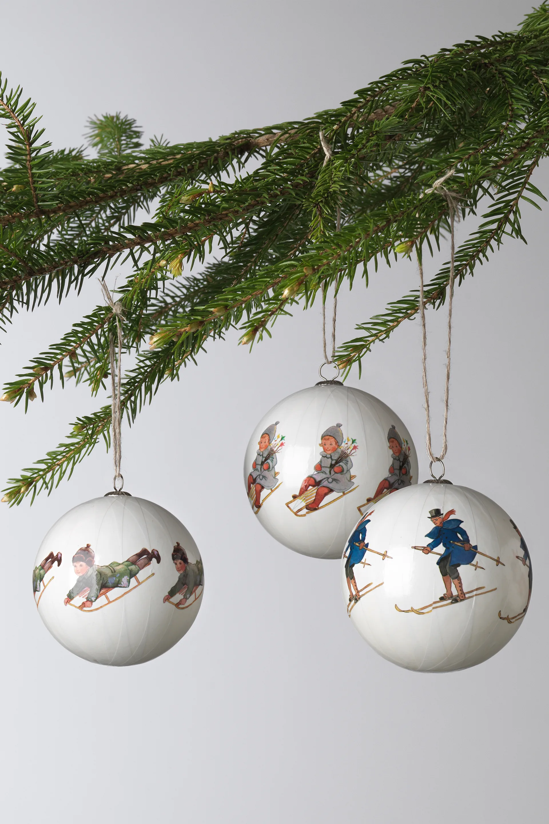 Elsa Beskow Weihnachtsbaumkugeln 3er Pack, Set nr 7 Design House Stockholm