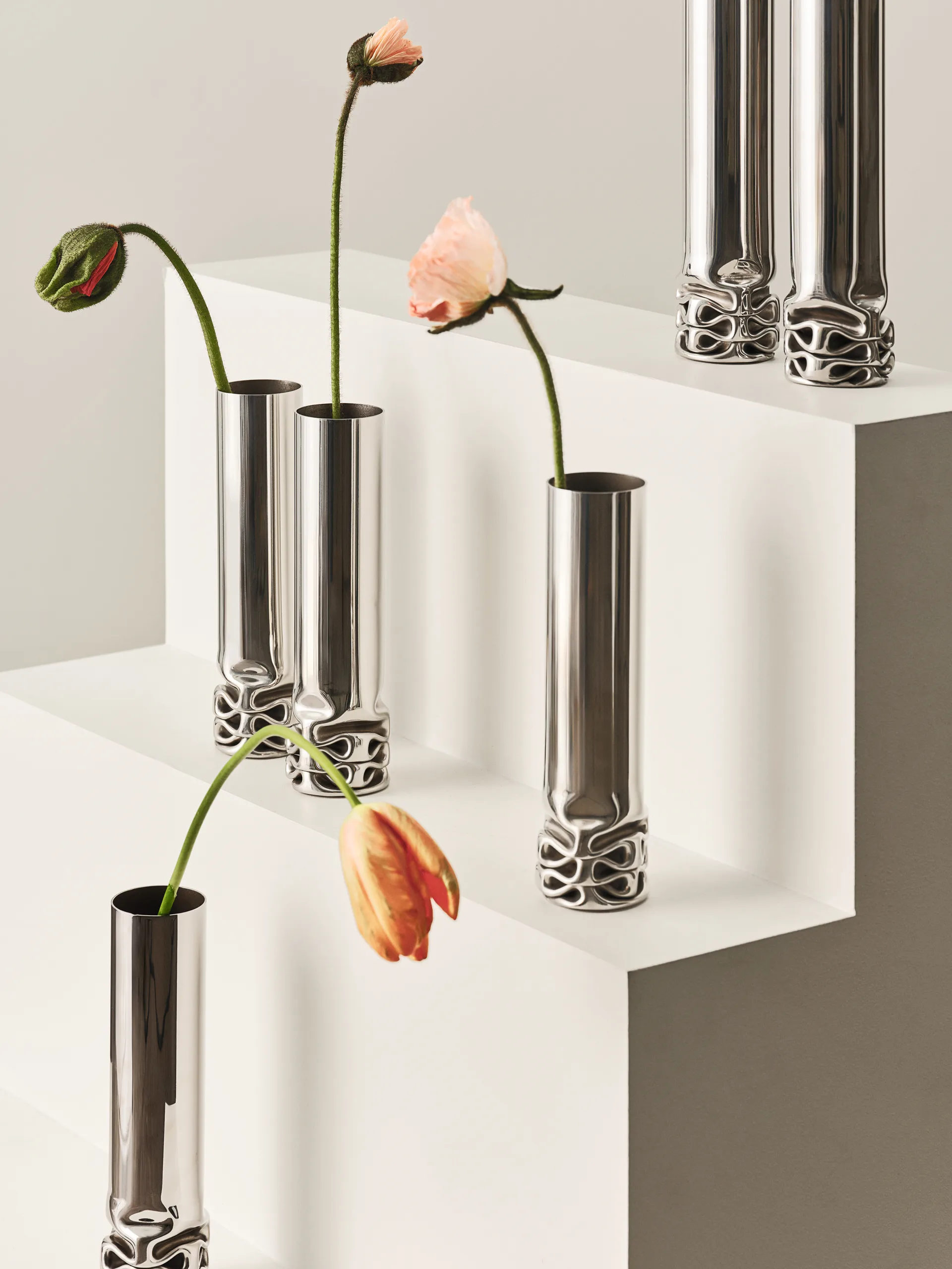 Hydraulic Vase 25 cm, Stainless Steel Design House Stockholm
