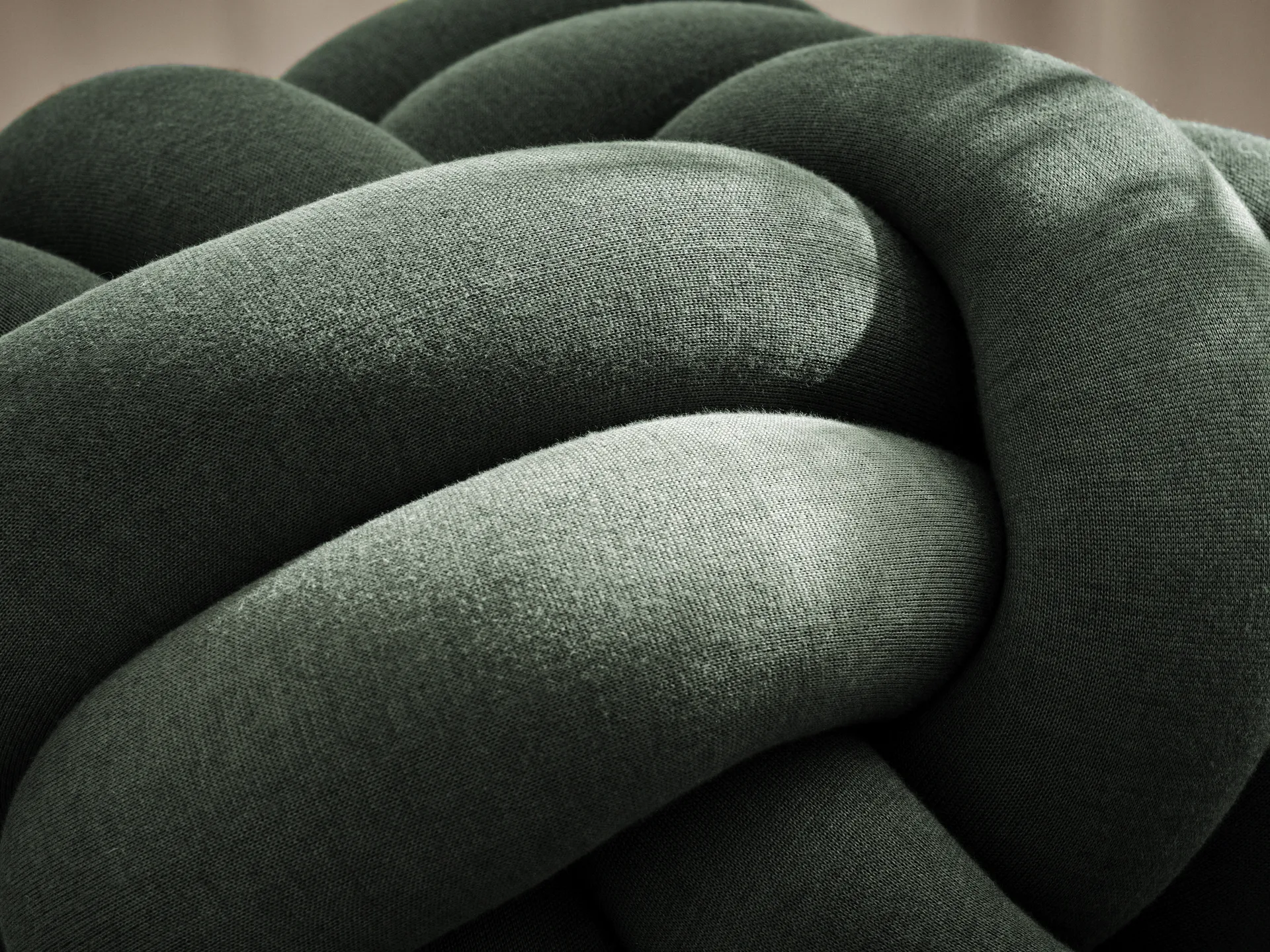 Knot Kissen XL, Forest Green Design House Stockholm