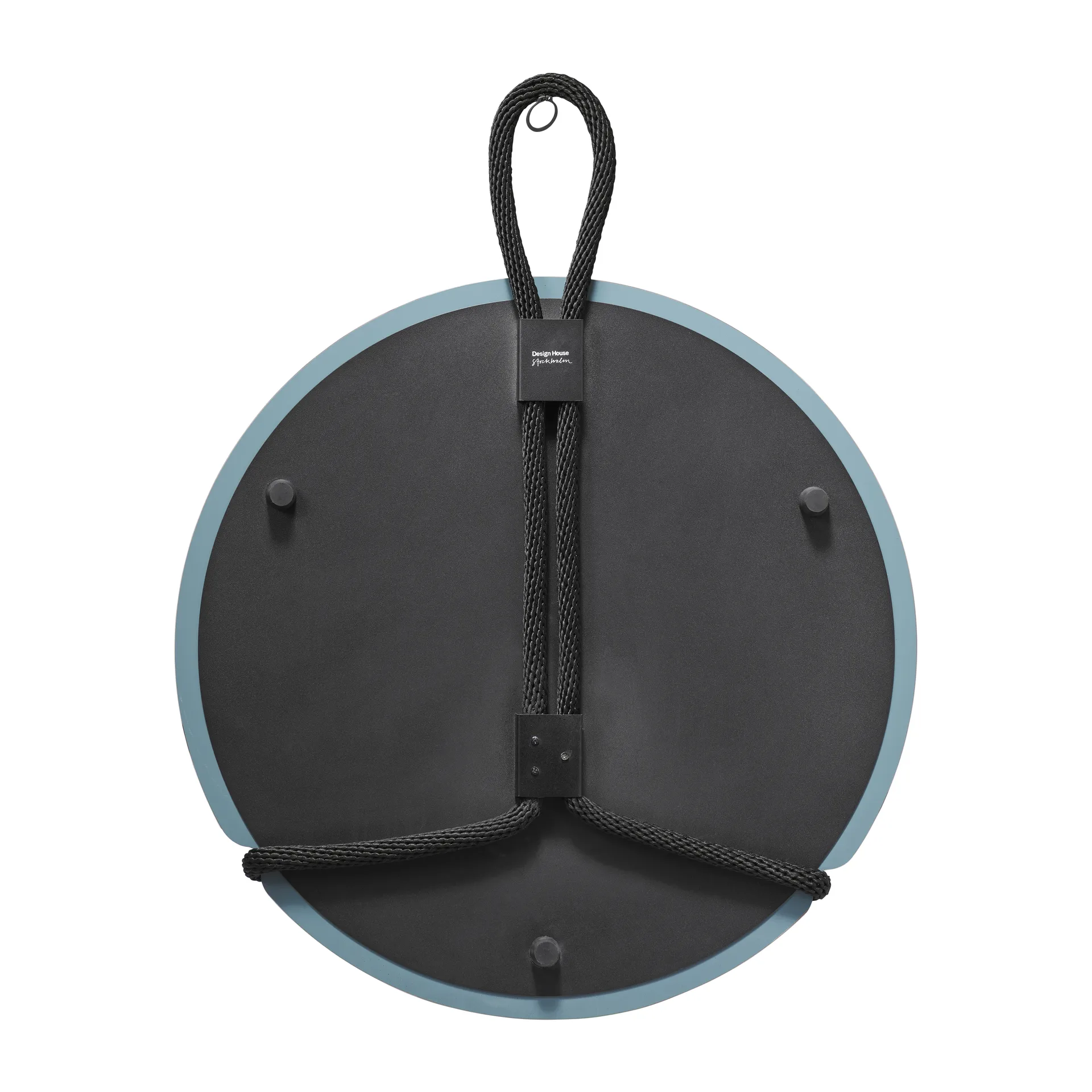 Lasso Spiegel rund, Klar-schwarz Design House Stockholm