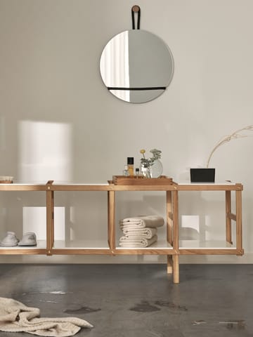 Lasso Spiegel rund - Klar-schwarz - Design House Stockholm