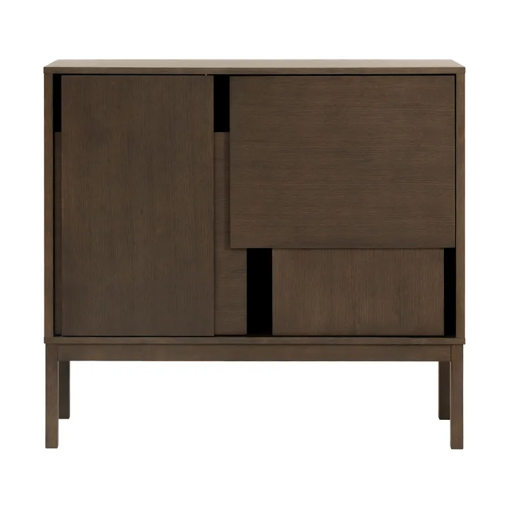Layer Sideboard - Dunkle Eiche, 120x110, mit Beinen - Design House Stockholm