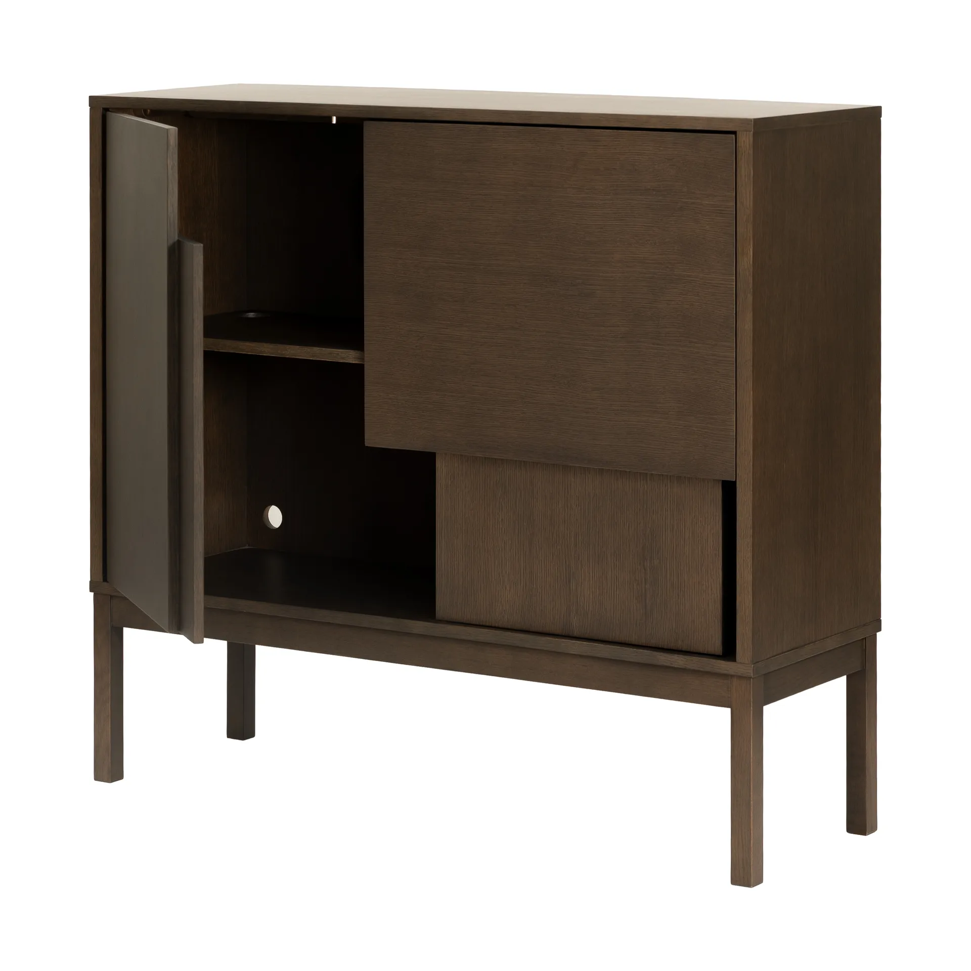 Layer Sideboard, Dunkle Eiche, 120x110, mit Beinen Design House Stockholm