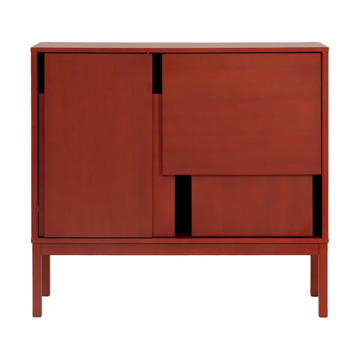Layer Sideboard - Red, 120x110, mit Beinen - Design House Stockholm