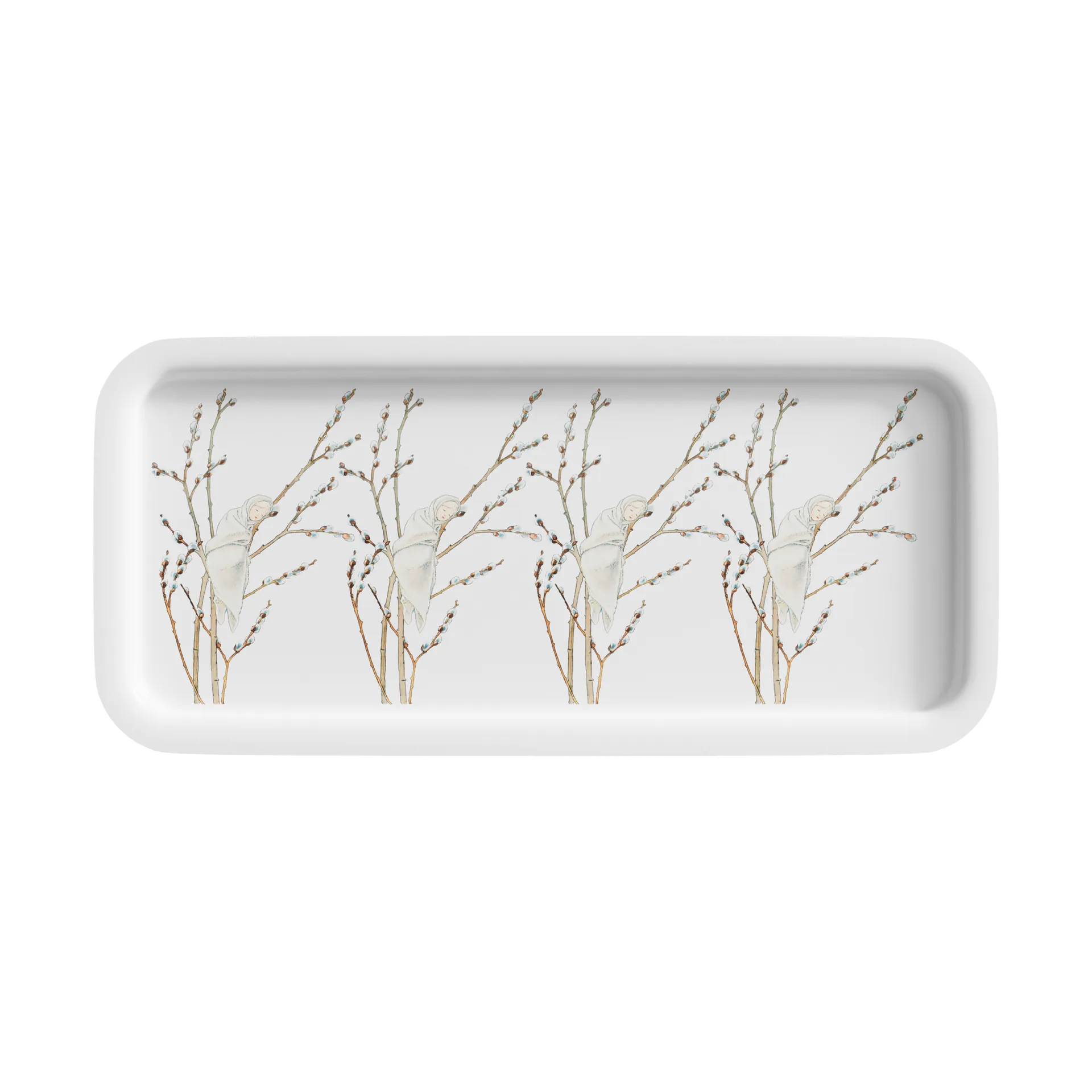 Little Willow Tablett 28 x 13cm, Weiß Design House Stockholm