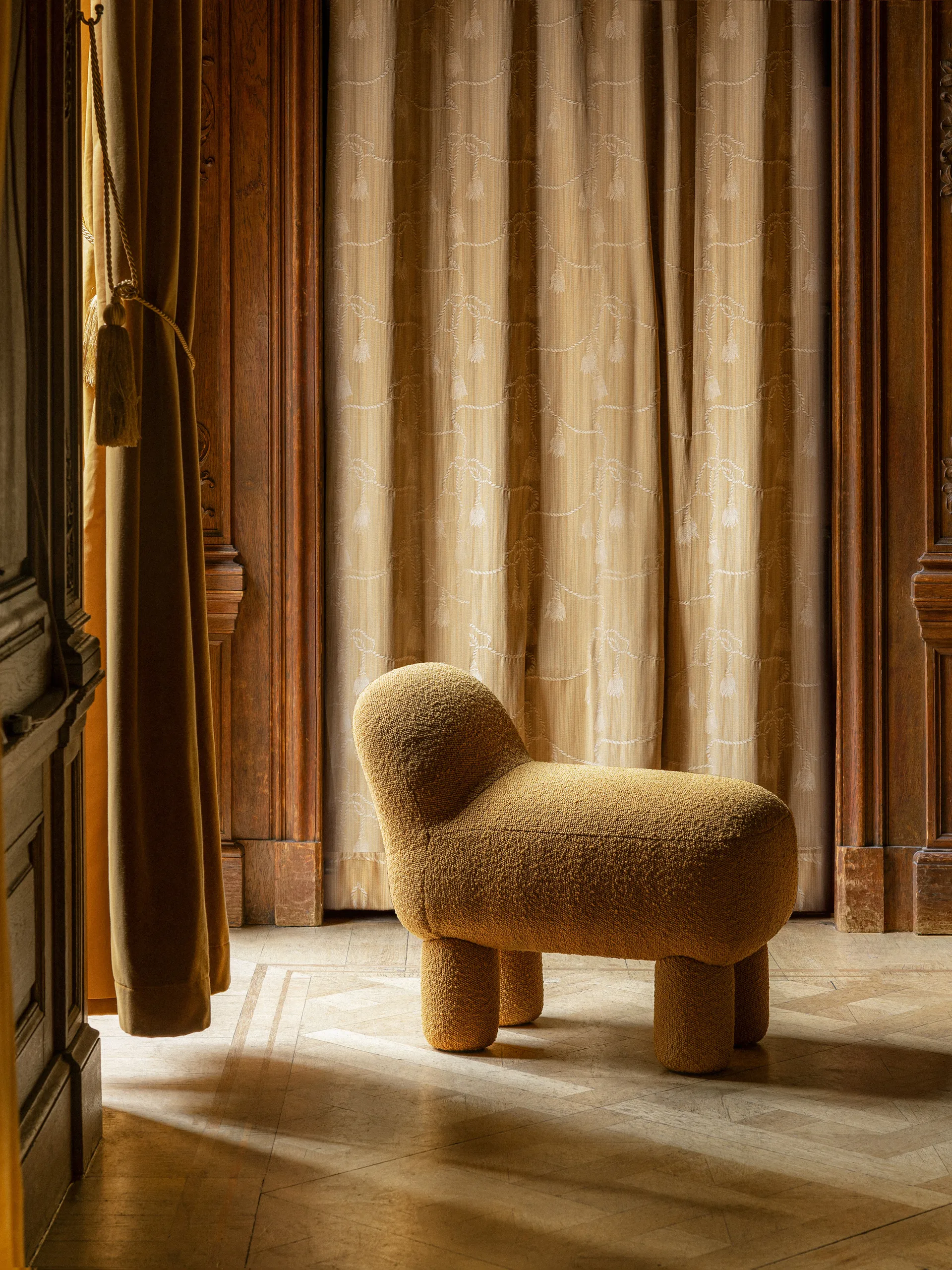 Lulu Pouf 36 x 65cm, Yellow Design House Stockholm