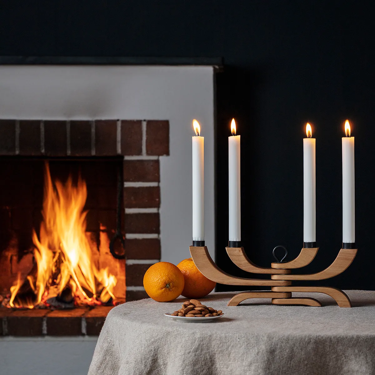 Nordic Light Kerzenleuchter 4 Arme, Eiche Design House Stockholm