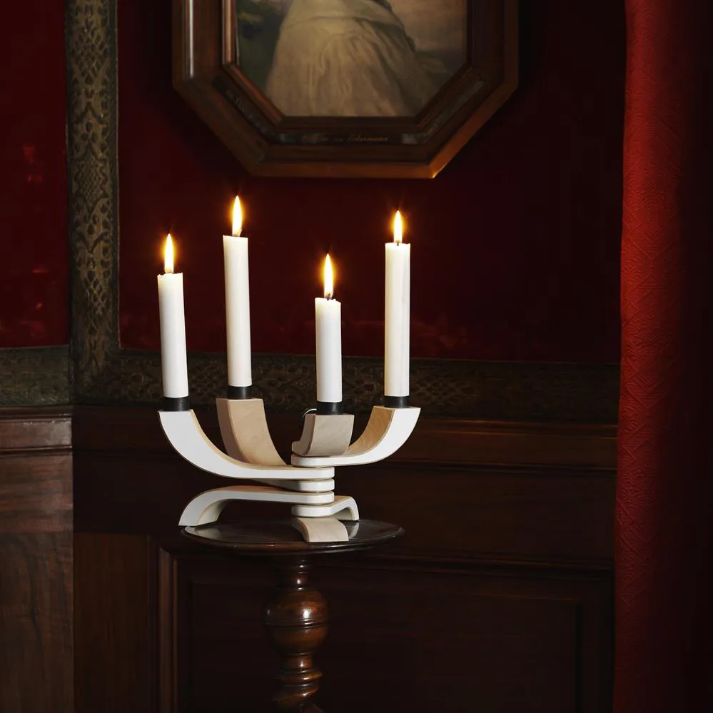 Nordic Light Kerzenleuchter 4 Arme, Weiß Design House Stockholm