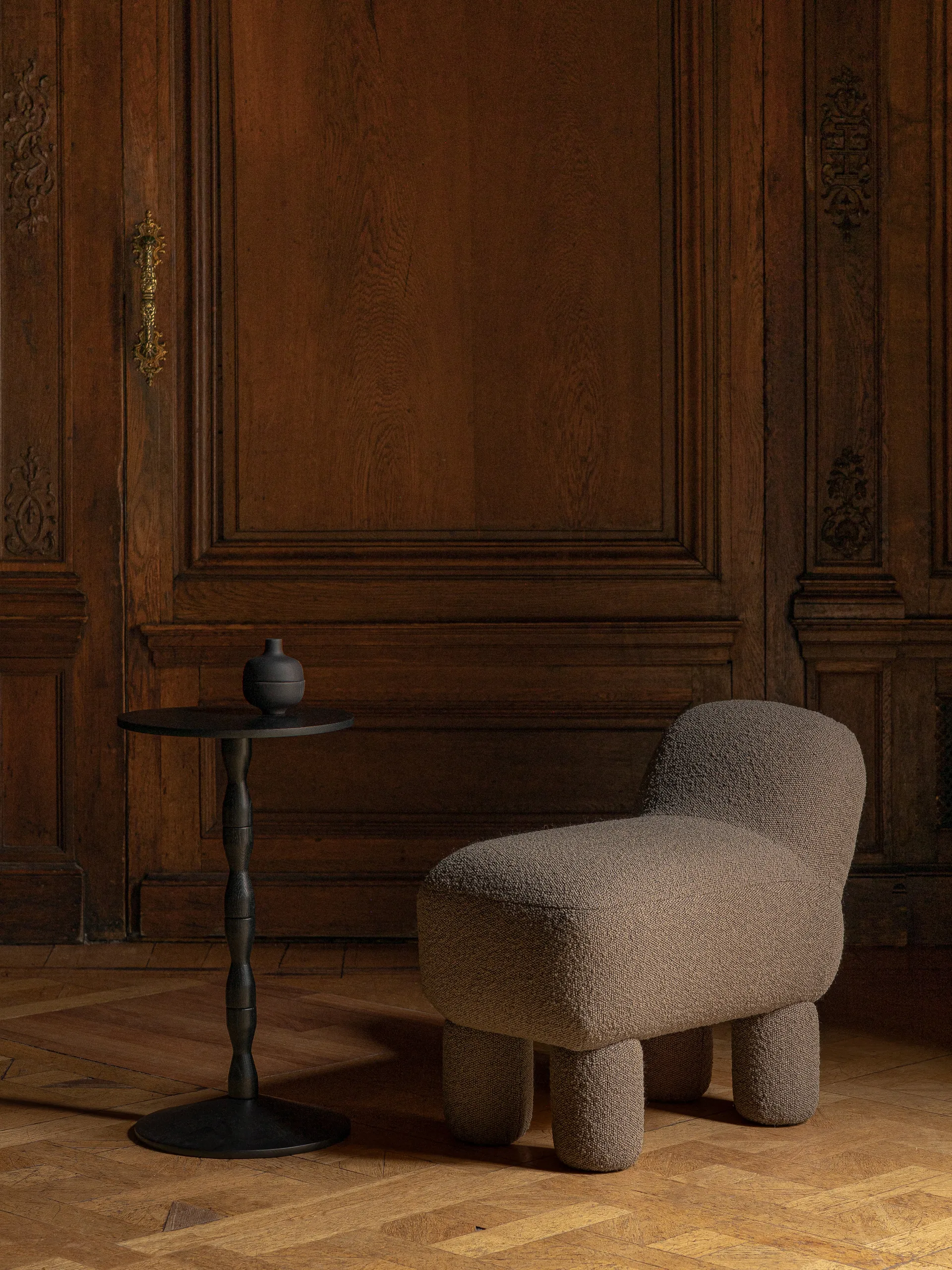 Pedestal Tisch Ø31 x 67,5cm, Black Design House Stockholm