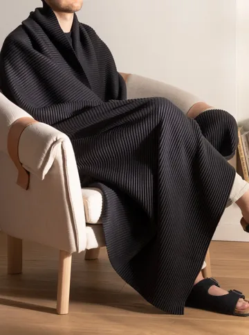 Pleece Decke 140 x 160cm - Schwarz - Design House Stockholm