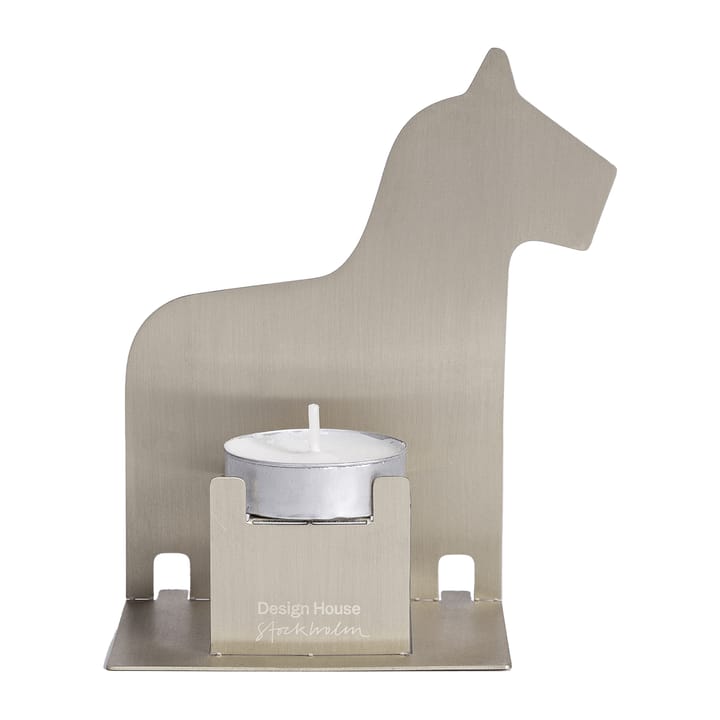 Pop-up Teelichthalter Dalapferd - Edelstahl - Design House Stockholm