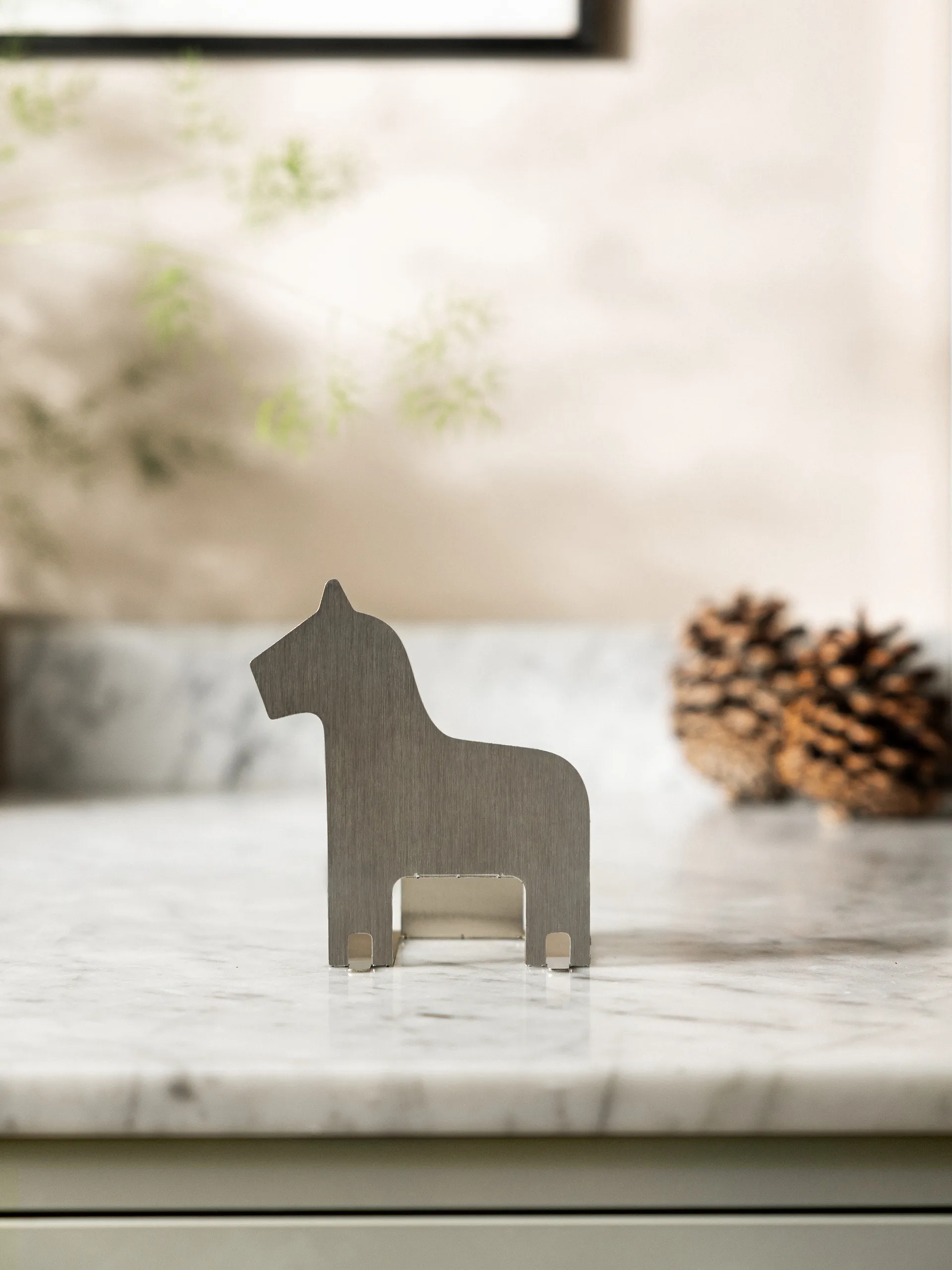 Pop-up Teelichthalter Dalapferd, Edelstahl Design House Stockholm