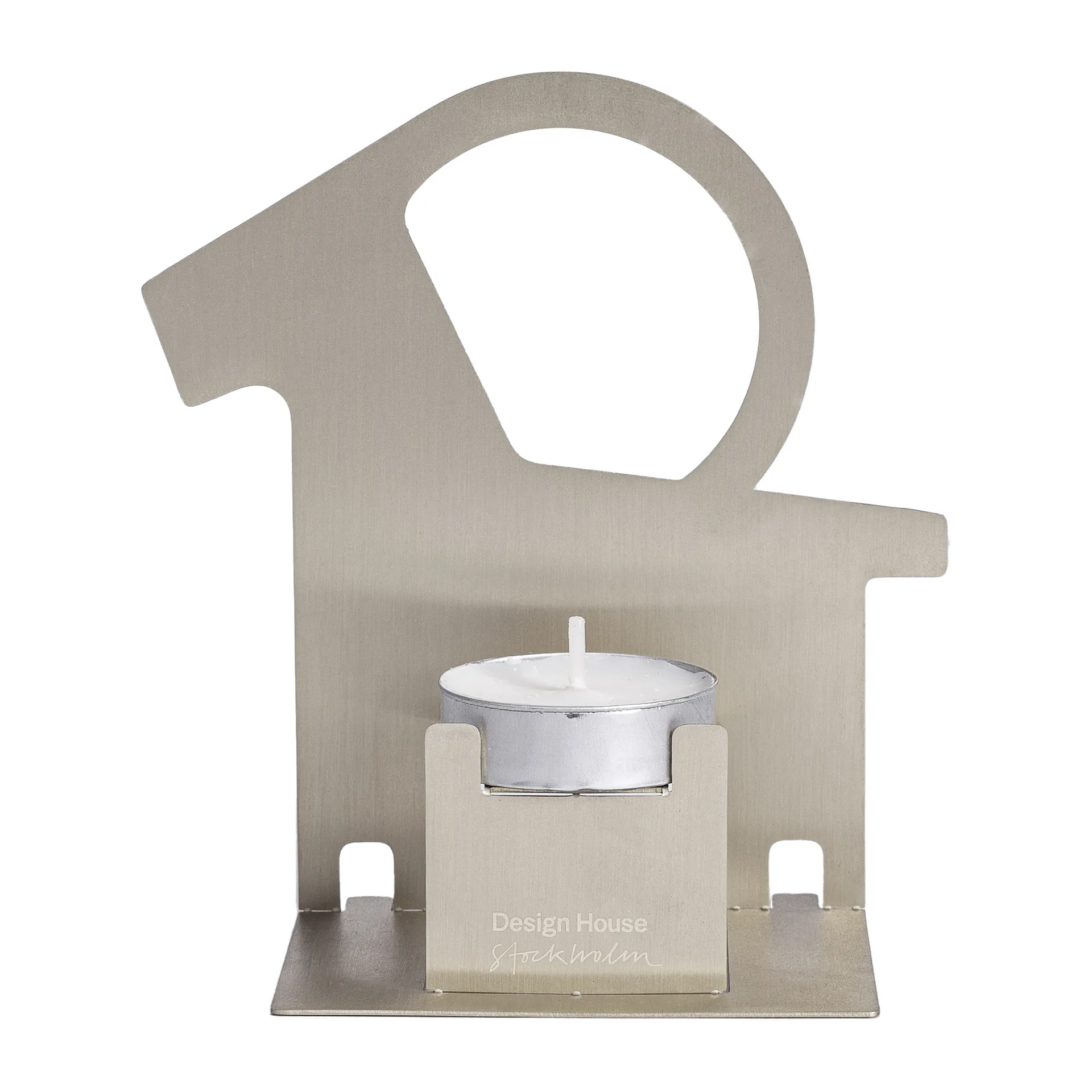 Pop-up Teelichthalter Weihnachtsbock, Edelstahl Design House Stockholm