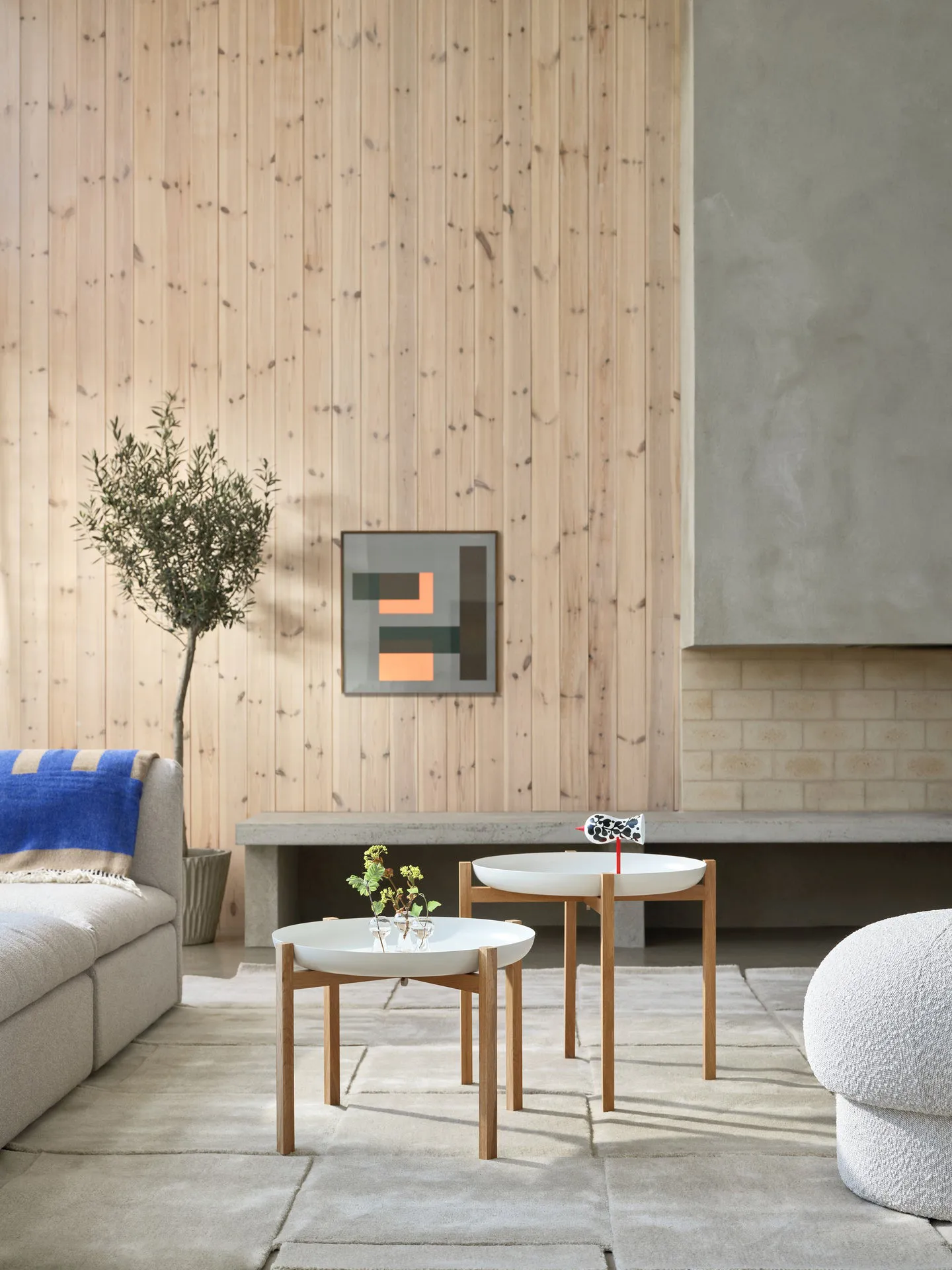 Tablo Tisch Set Beistelltische, Low White Design House Stockholm