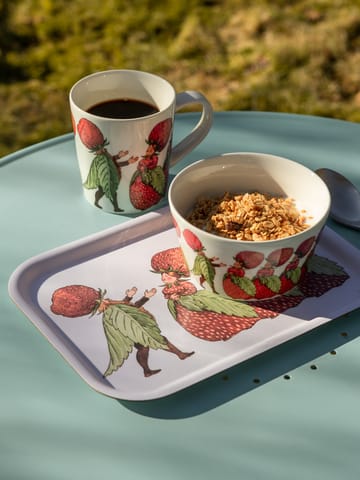 The Strawberry Family Tablett 20 x 27cm - White - Design House Stockholm