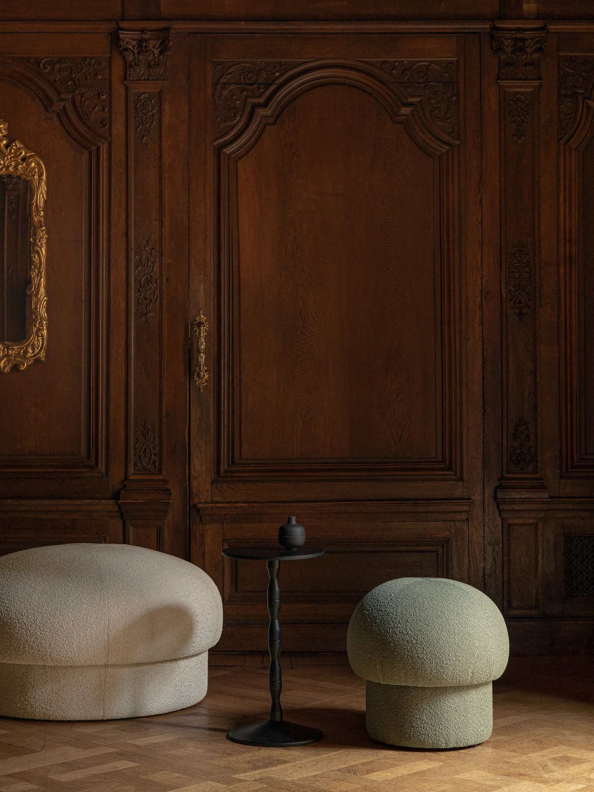 Uno Pouf Ø94 cm, Cream Design House Stockholm