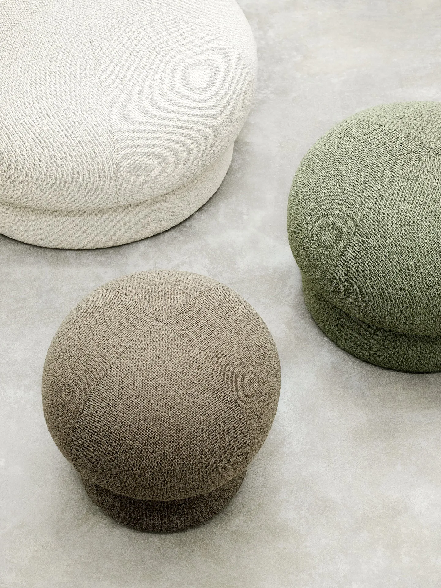 Uno Pouf Ø94 cm, Cream Design House Stockholm