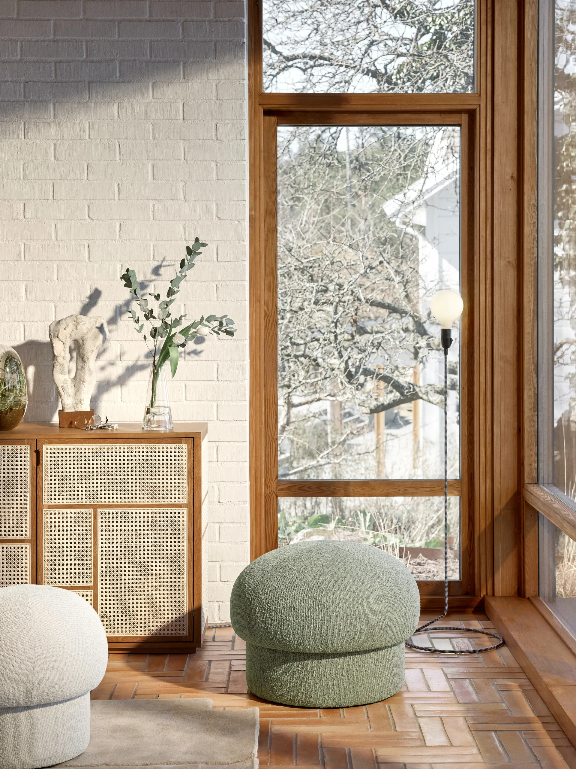 Uno Pouf Sitzkissen Ø65cm, Green Design House Stockholm