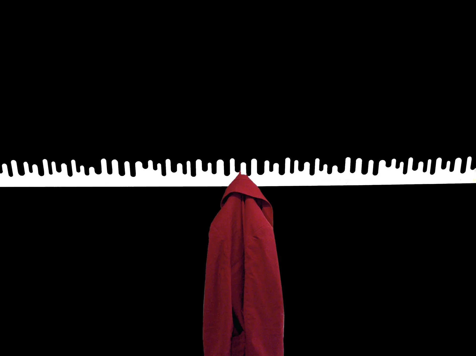 Wave Hanger Garderobe, Weiß Design House Stockholm