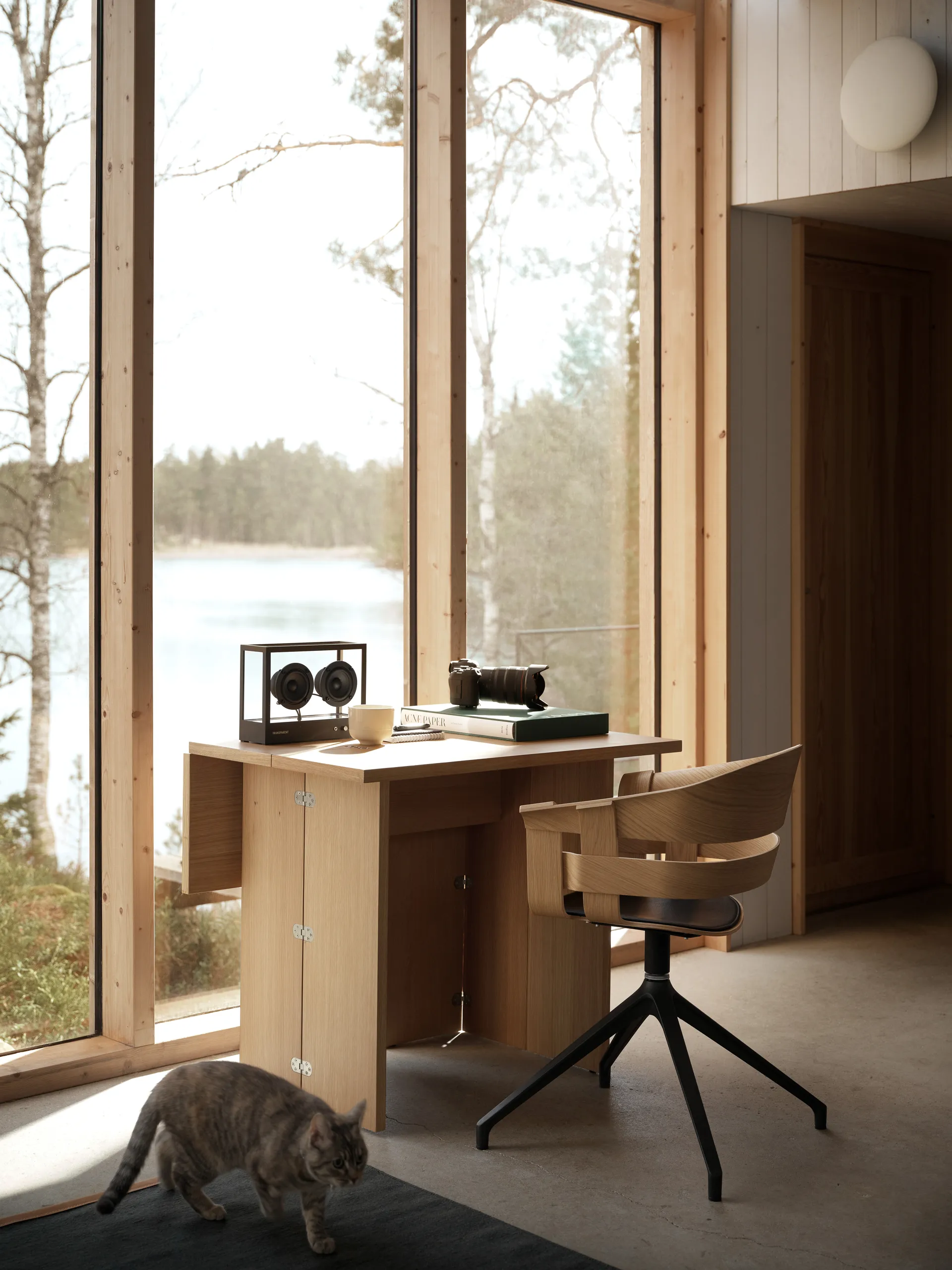 Wick Chair Bürostuhl, Eiche-graue Metallbeine Design House Stockholm
