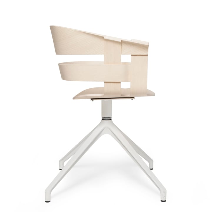 Wick Chair Bürostuhl, Esche-weiße Metallbeine Design House Stockholm