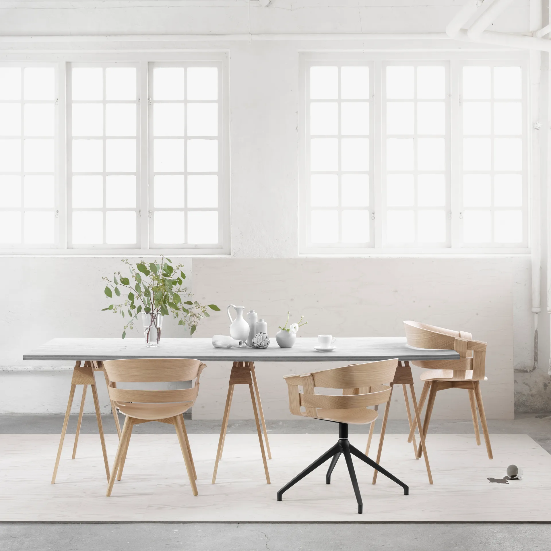 Wick Chair Stuhl, Eiche-Eichenbeine Design House Stockholm