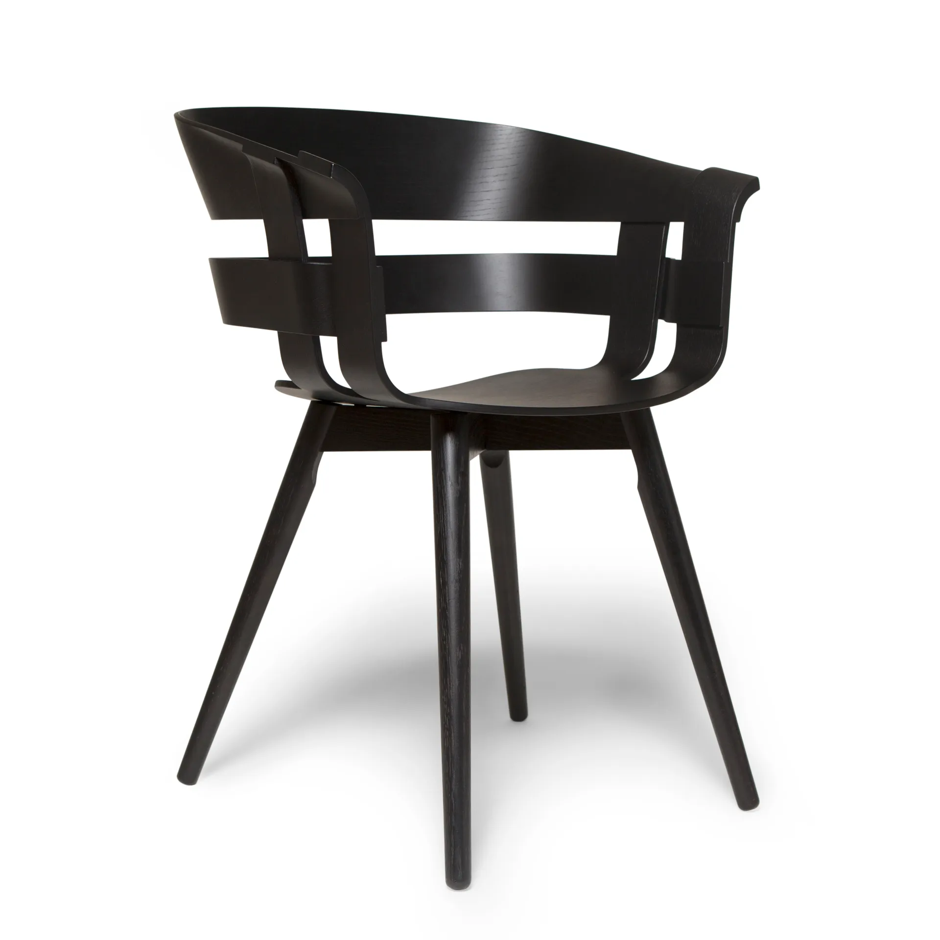 Wick Chair Stuhl, Schwarz-schwarze Eschenbeine Design House Stockholm