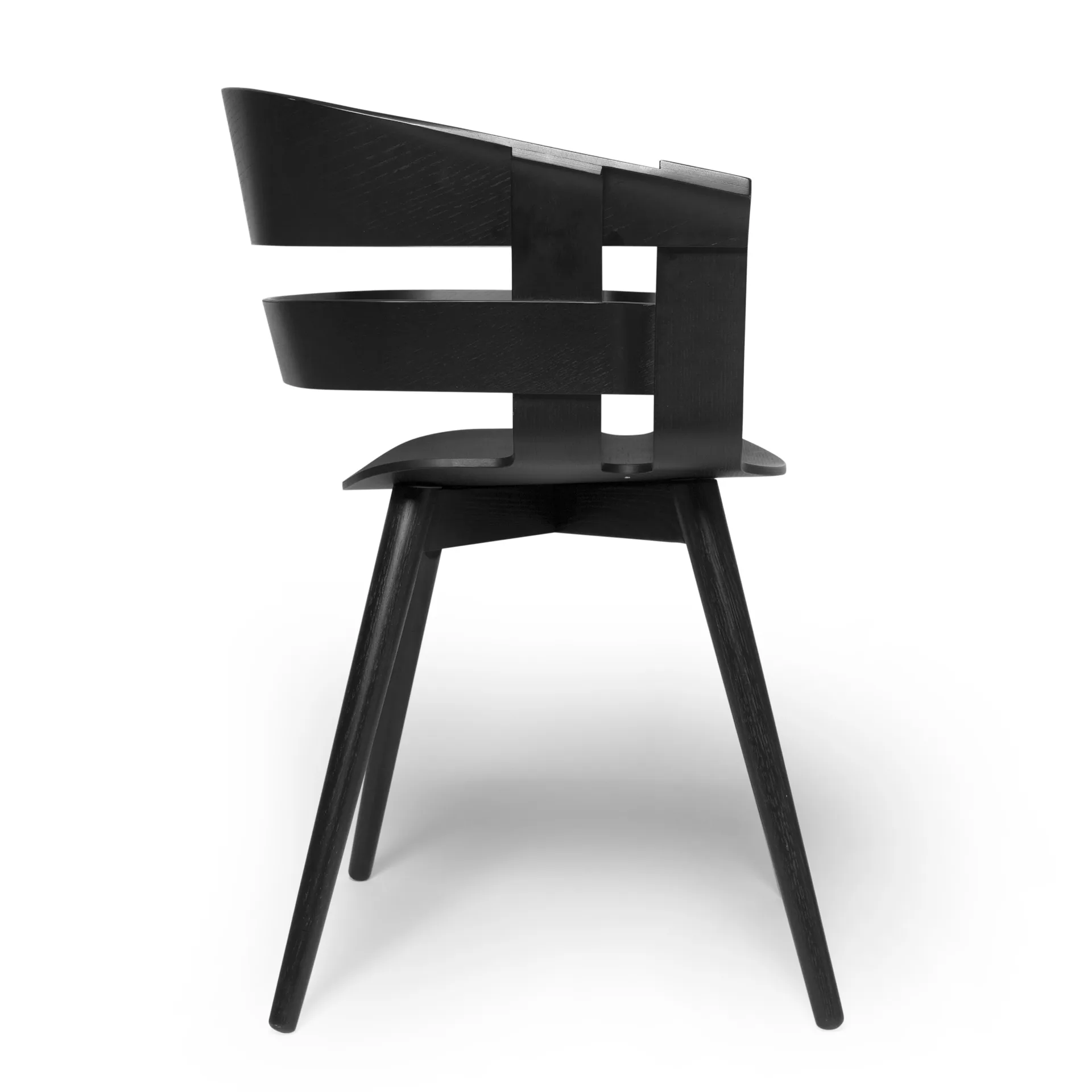 Wick Chair Stuhl, Schwarz-schwarze Eschenbeine Design House Stockholm