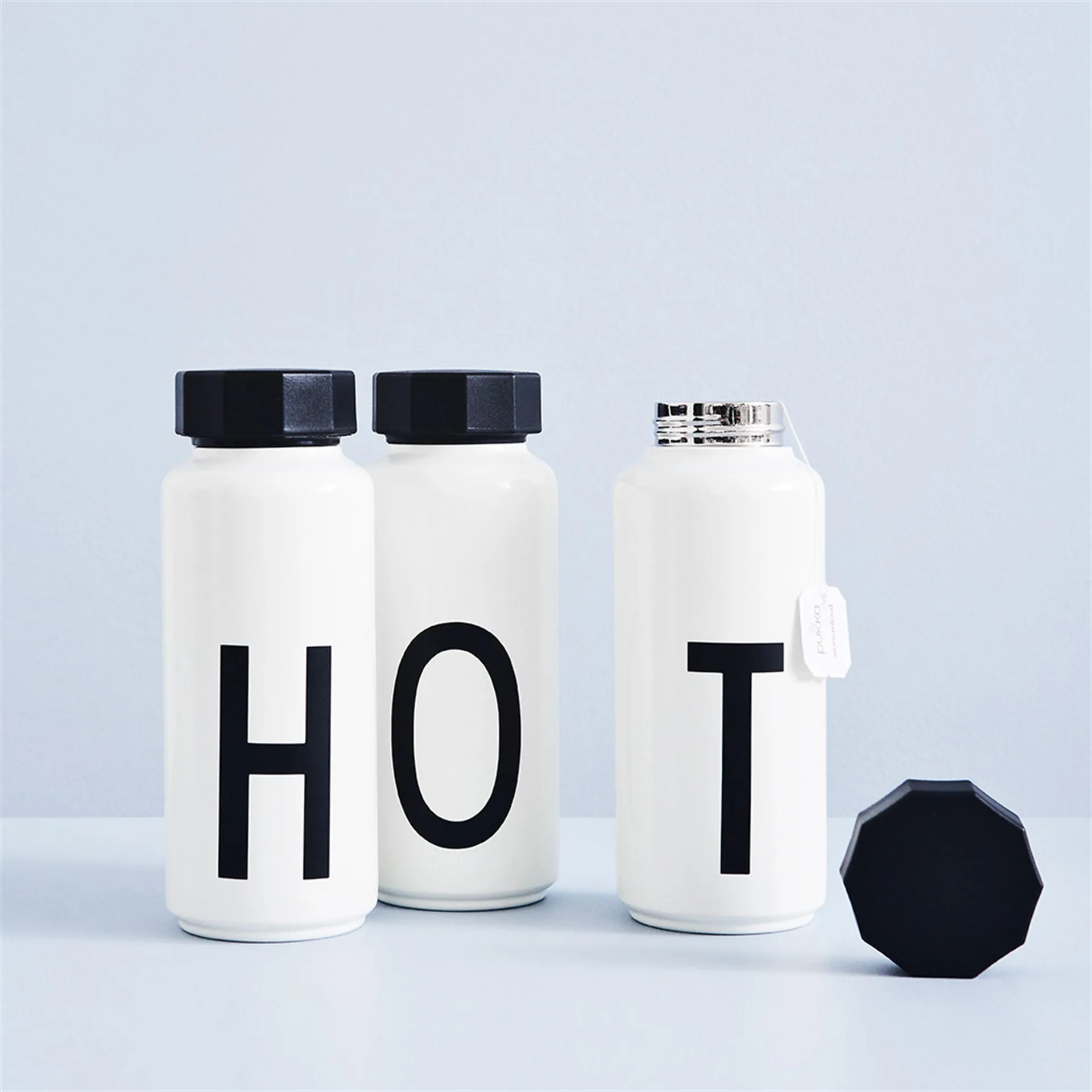 AJ Vintage Thermosflasche, F Design Letters