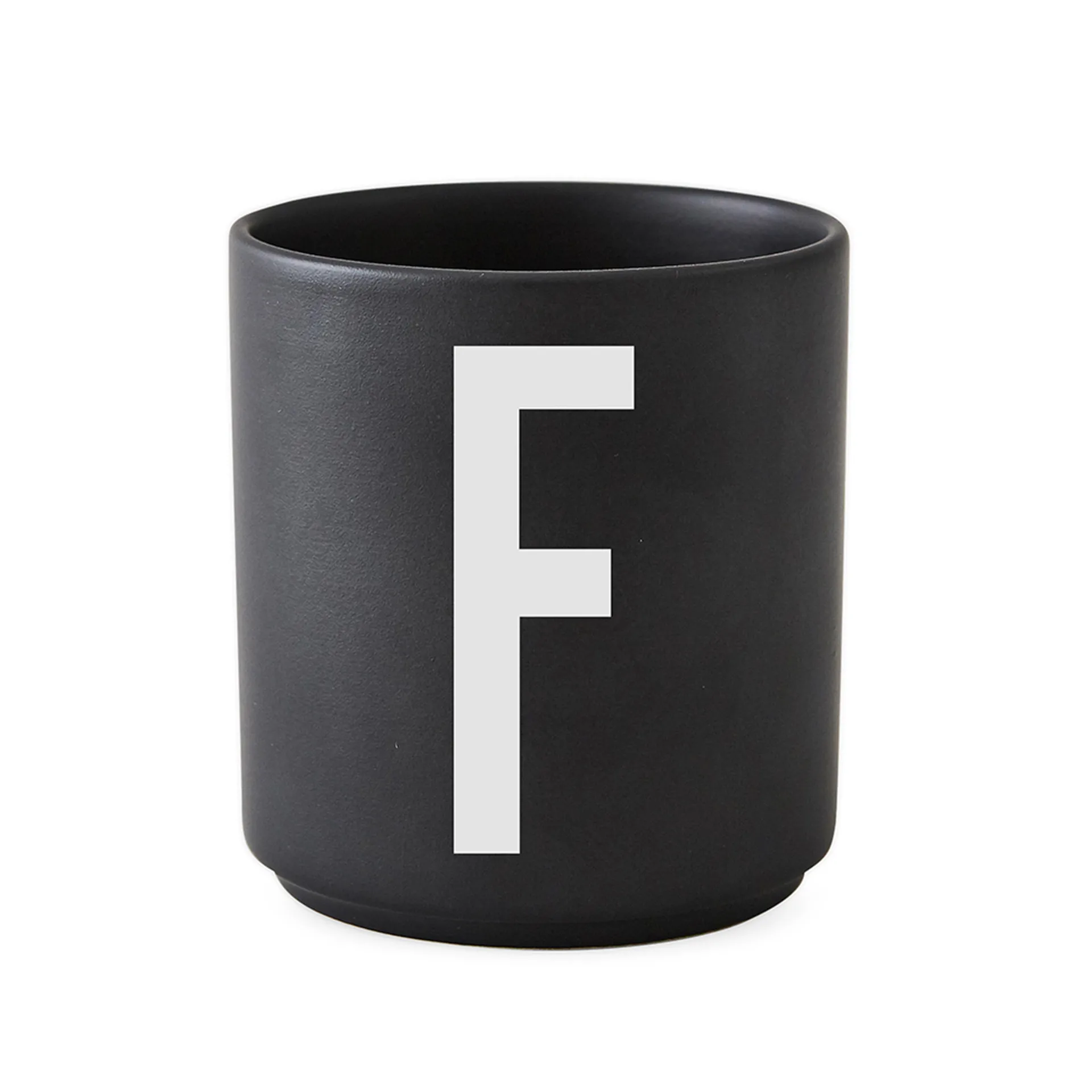 Design Letters Becher schwarz, F Design Letters