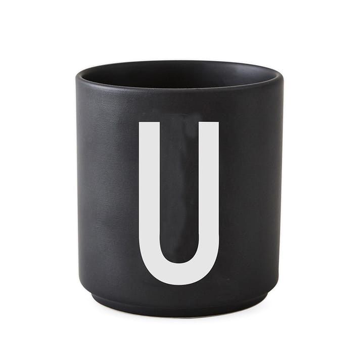 Design Letters Becher schwarz - U - Design Letters