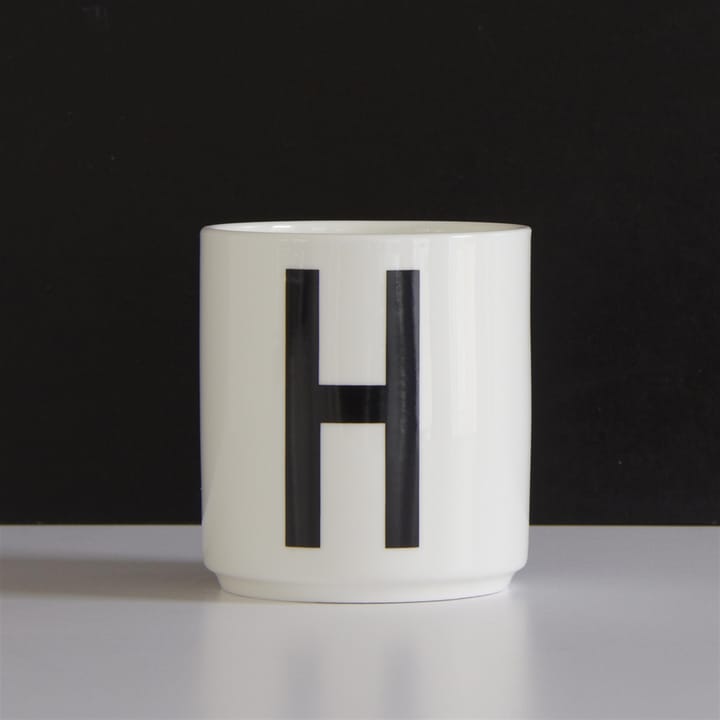 Design Letters Becher weiß - H - Design Letters