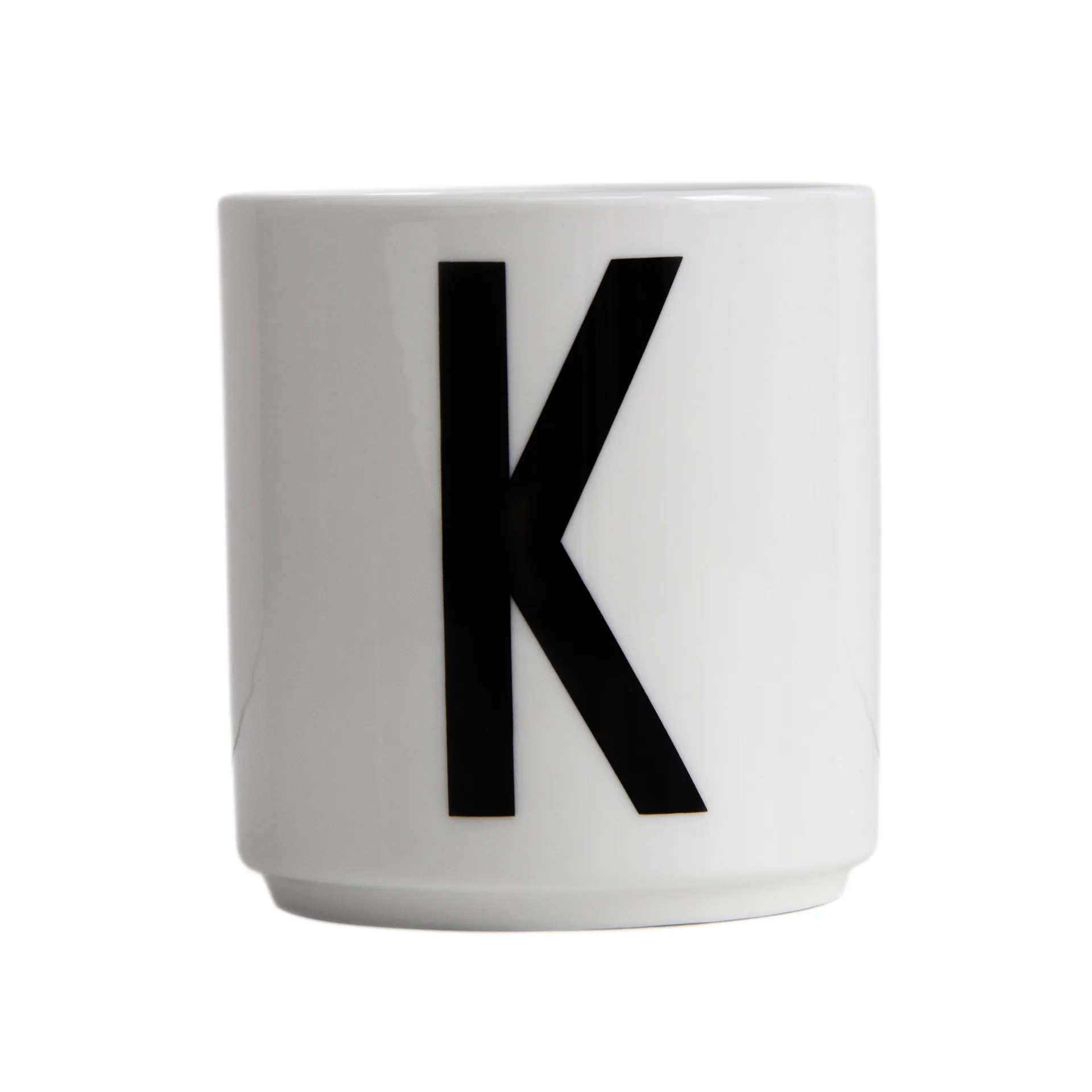 Design Letters Becher weiß, K Design Letters