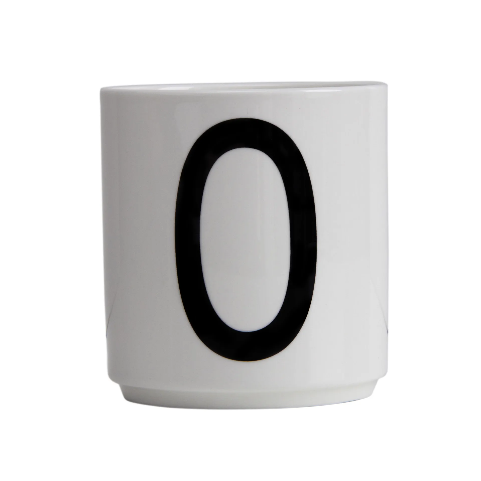 Design Letters Becher weiß, O Design Letters