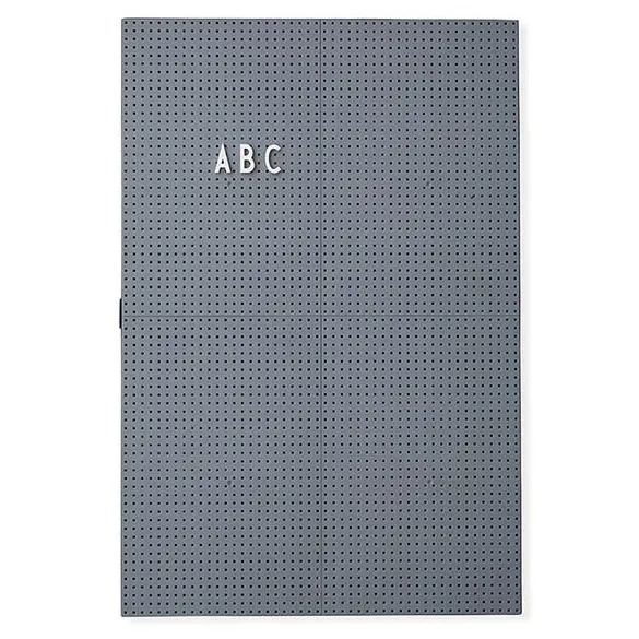 Design Letters Design Letters Buchstabentafel A3 Dunkelgrau
