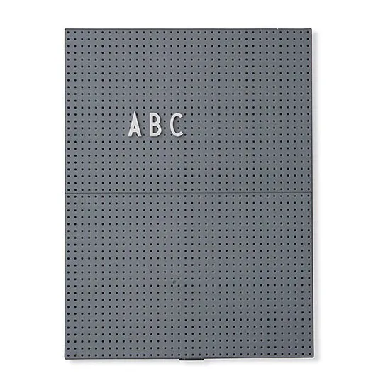 Design Letters Design Letters Buchstabentafel A4 Dunkelgrau